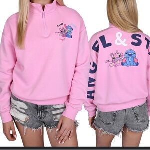 Pink Stitch Graphic Sweatshirt size 7-8